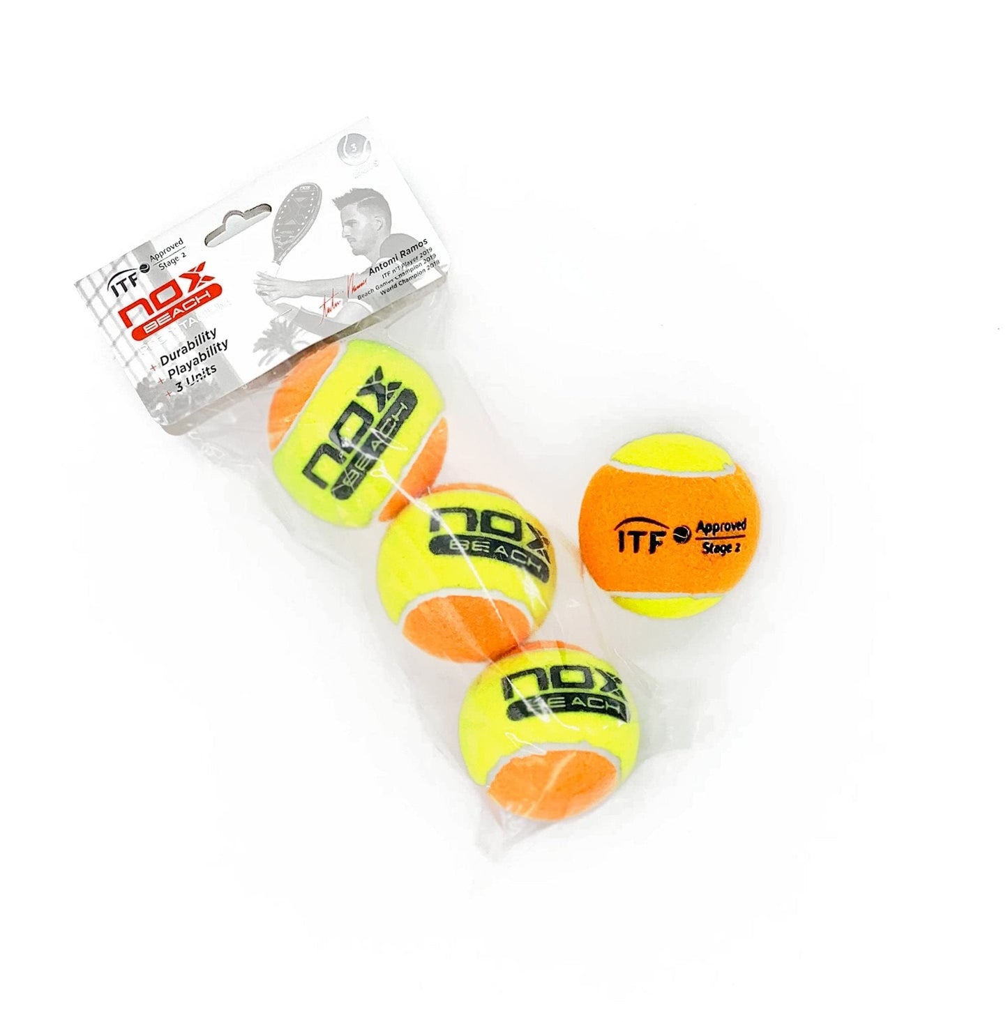 Beach Tennis Balls Pro Titanium Bag 3 | Professional Beach Tennis Balls | High Elasticity & Stabilized Pressure | Durable Design for Beach Conditions | ITF Approved | Optimal Bounce & Control