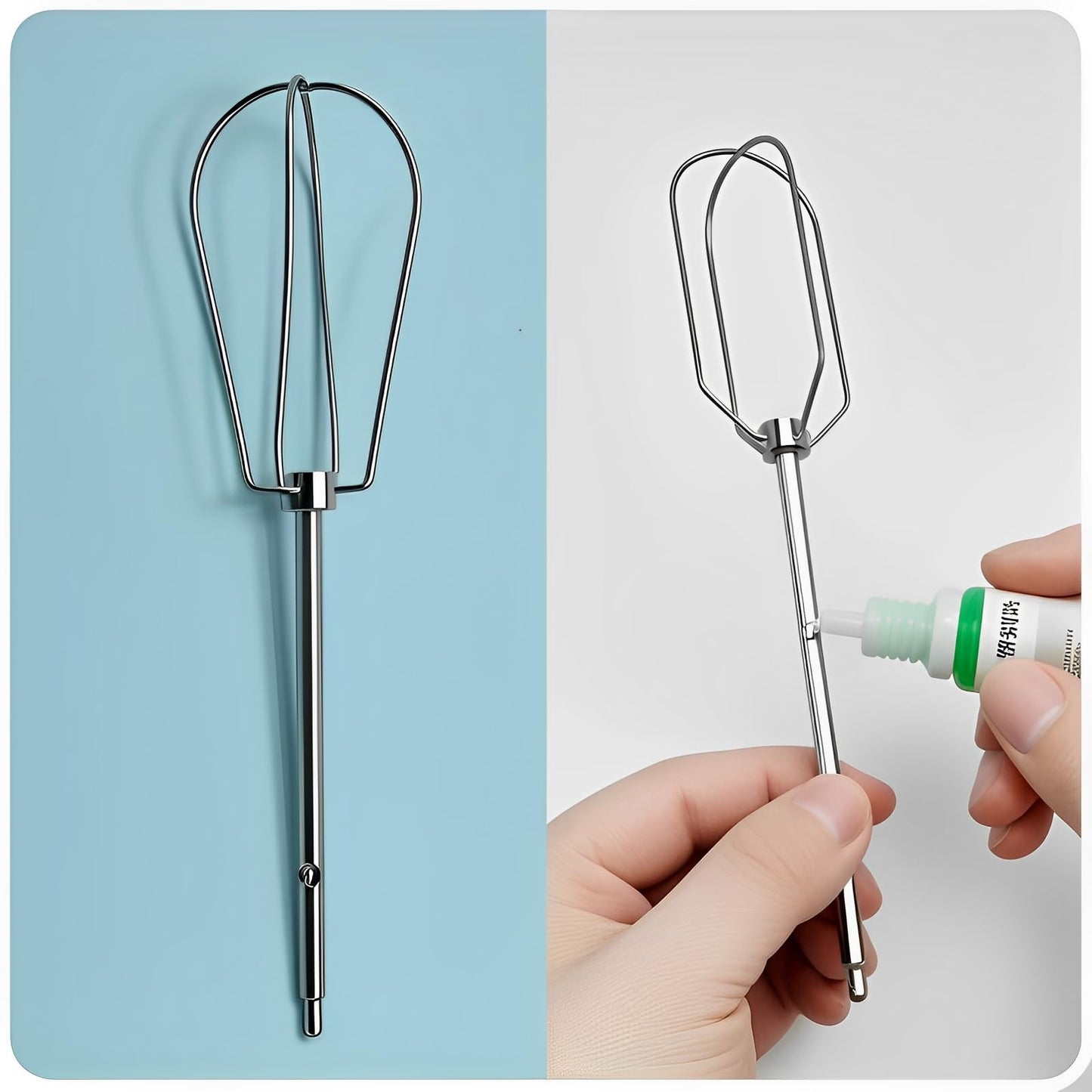 Hand Mixer Attachements Beaters Fit for BLACK+DECKER Electric Hand Held Mixer,304 Stainless Steel Hand Mixer Replacement Beaters,2 Pack.