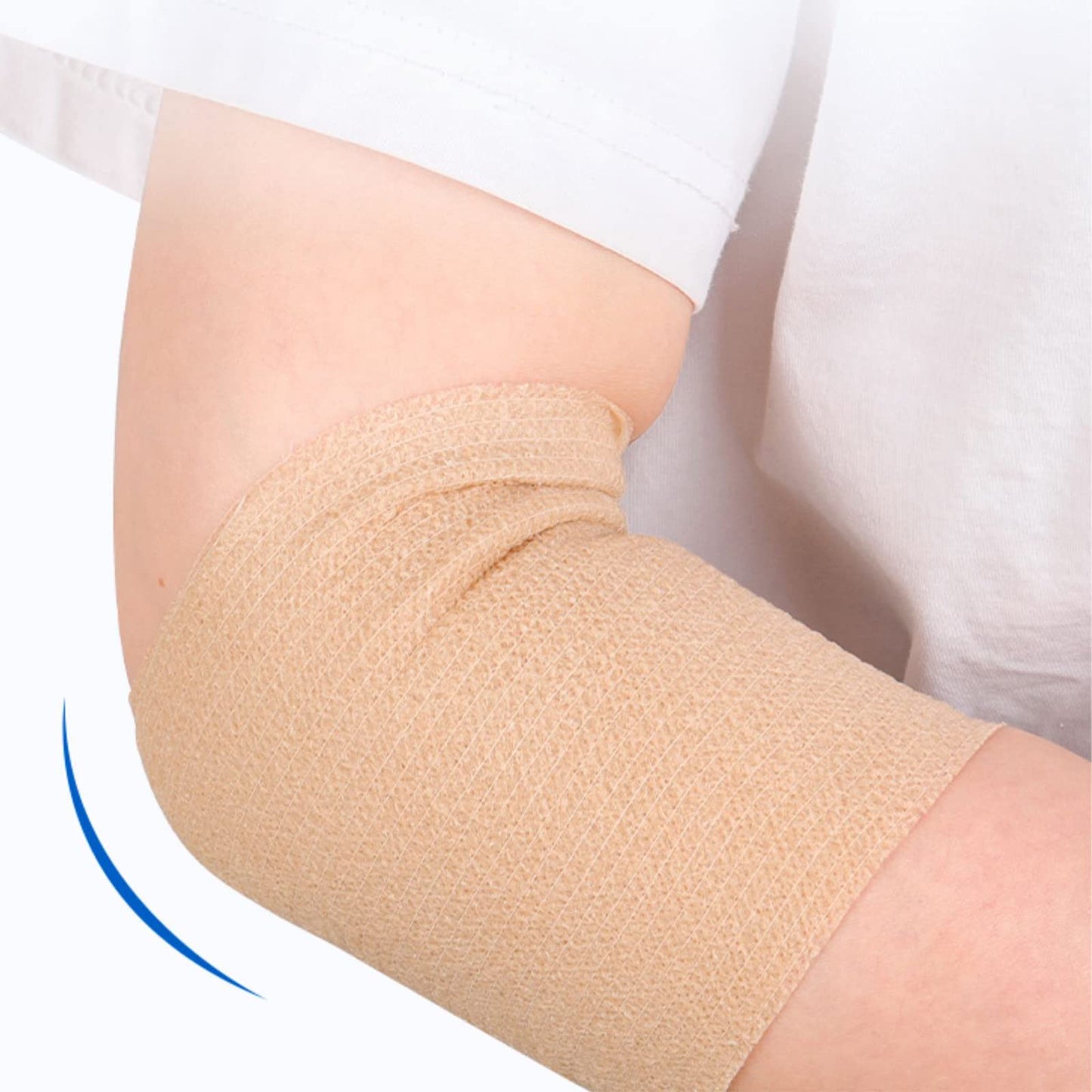 WeTop 24 Pack Self Adhesive Bandage Wrap 2 Inch, Athletic Elastic Non Woven Cohesive Bandage for Sports, Wrist, Ankle Sprains, Swelling and Vet Wrap (Rainbow)