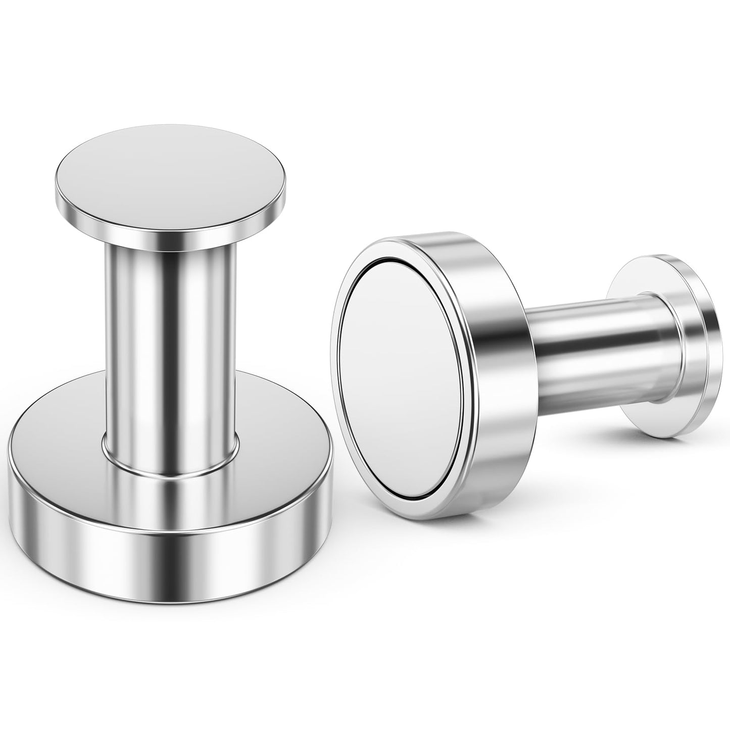 FINDMAG Magnetic Hooks for Cruise Cabins, 150lb Strong Magnetic Hooks Heavy Duty for Hanging, Powerful Cruise Door Magnets, Heavy Duty Magnets with Hooks for Coat, Wreath, Headphone, Silver, 2Pack