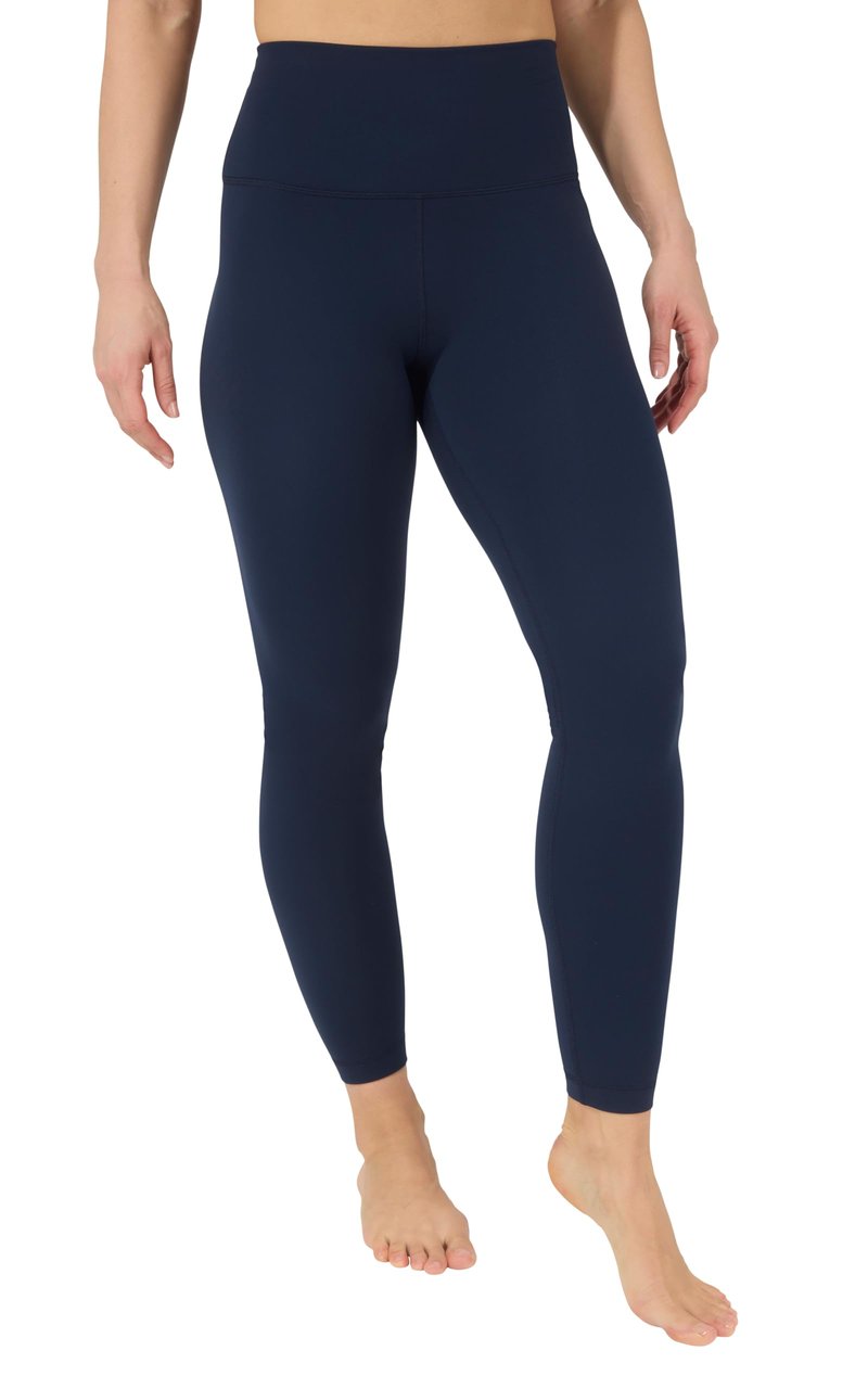 90 Degree By Reflex Women’S Fleece Lined Leggings Winter Yoga Pants | True Navy | Large