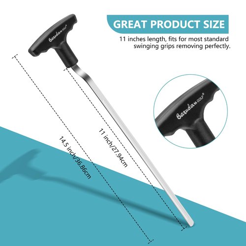 Golf Grip Removal Tool - Black Grip Repair Kits V-Groove Grip Remover Saver for Standard Length Swinging Grips Golf Grip Tool Grip Remover Gripping Tool