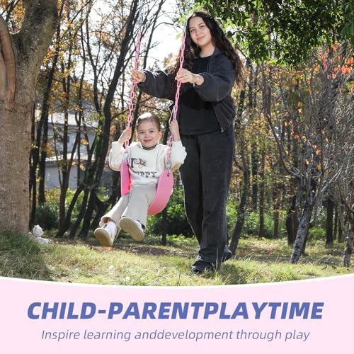 Pink Swing Seat - Heavy Duty Chain - Playground Swing Set Accessory