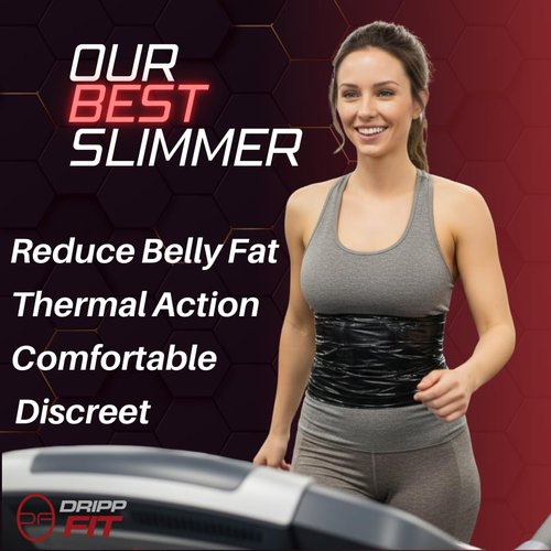 Dripp Fit Osmotic Plastic Body Wrap Workout and Sweat Enhancer Stomach Body Film Applicator Power Wrap 60 Meters Black