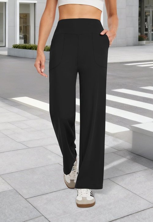COPYLEAF High Waist Wide Leg Yoga Pants - Comfortable Loose Fit with Pockets | Casual Lounge Wear