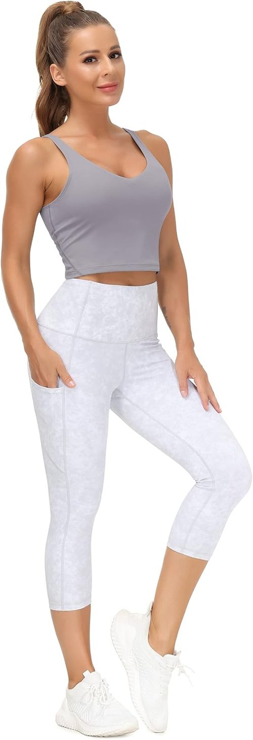 Gym People Women's Longline Sports Bra - Wirefree, Padded, Medium Support | Comfortable Fit
