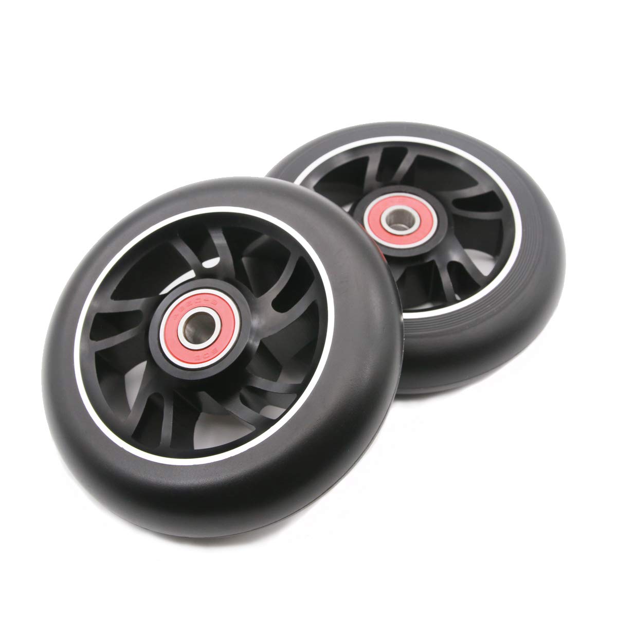 2Pcs 120mm Pro Scooter Wheels with Abec 9 Bearings for MGP/Razor/Lucky Pro Scooters