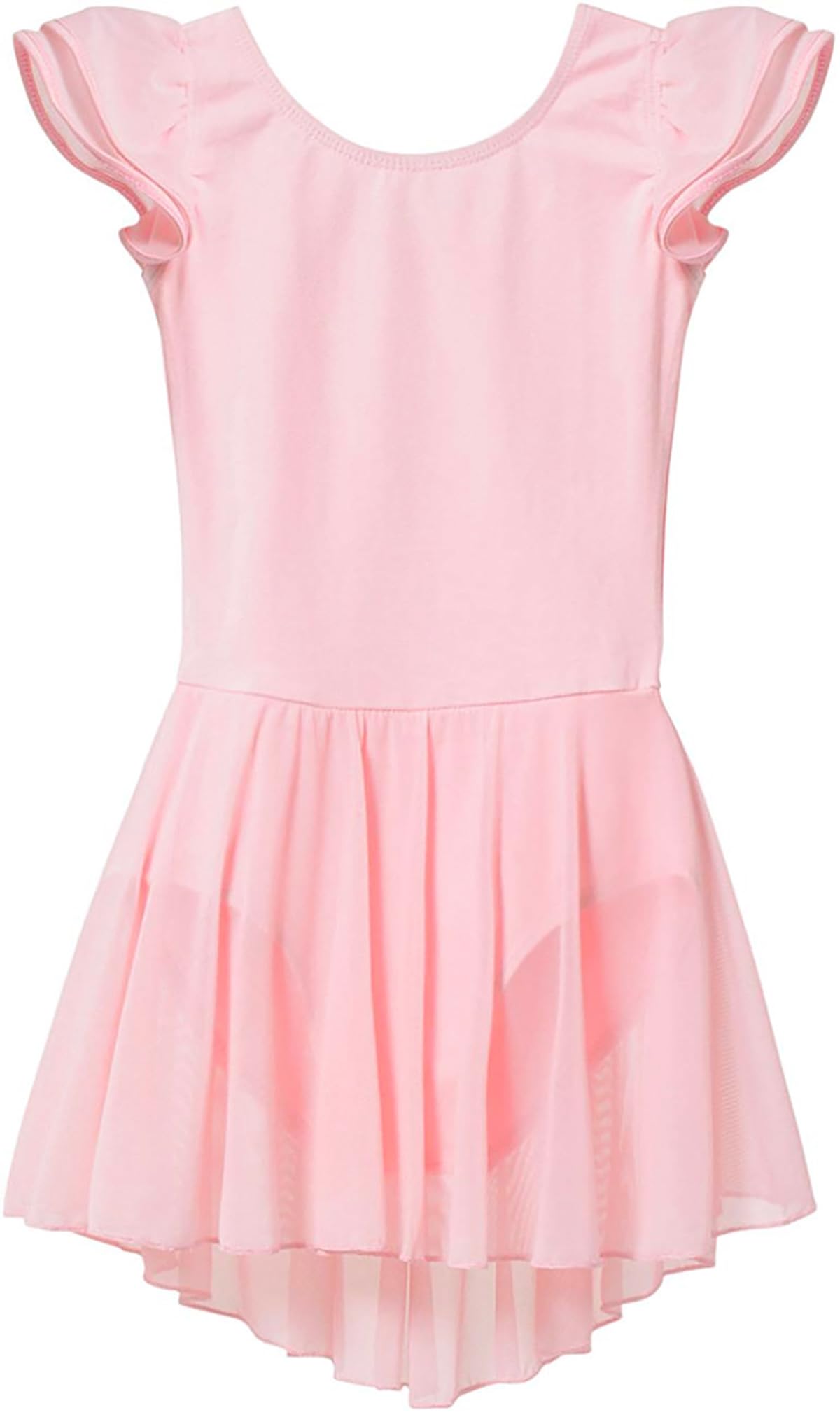 MdnMd Ballet Leotards for Girls Toddler Dance Ballerina Leotard Outfit with Skirt Dresses Tutu (Ballet Pink/Age 2-4T)