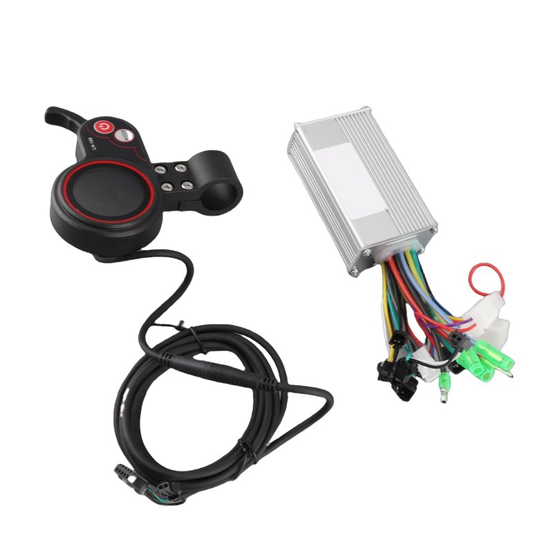 Keenso Eletric Scooter Controller with LCD Display, Controller LCD Display Control Panel with Switch Accessory for Electric Bike Scooter(48V 250/350W)