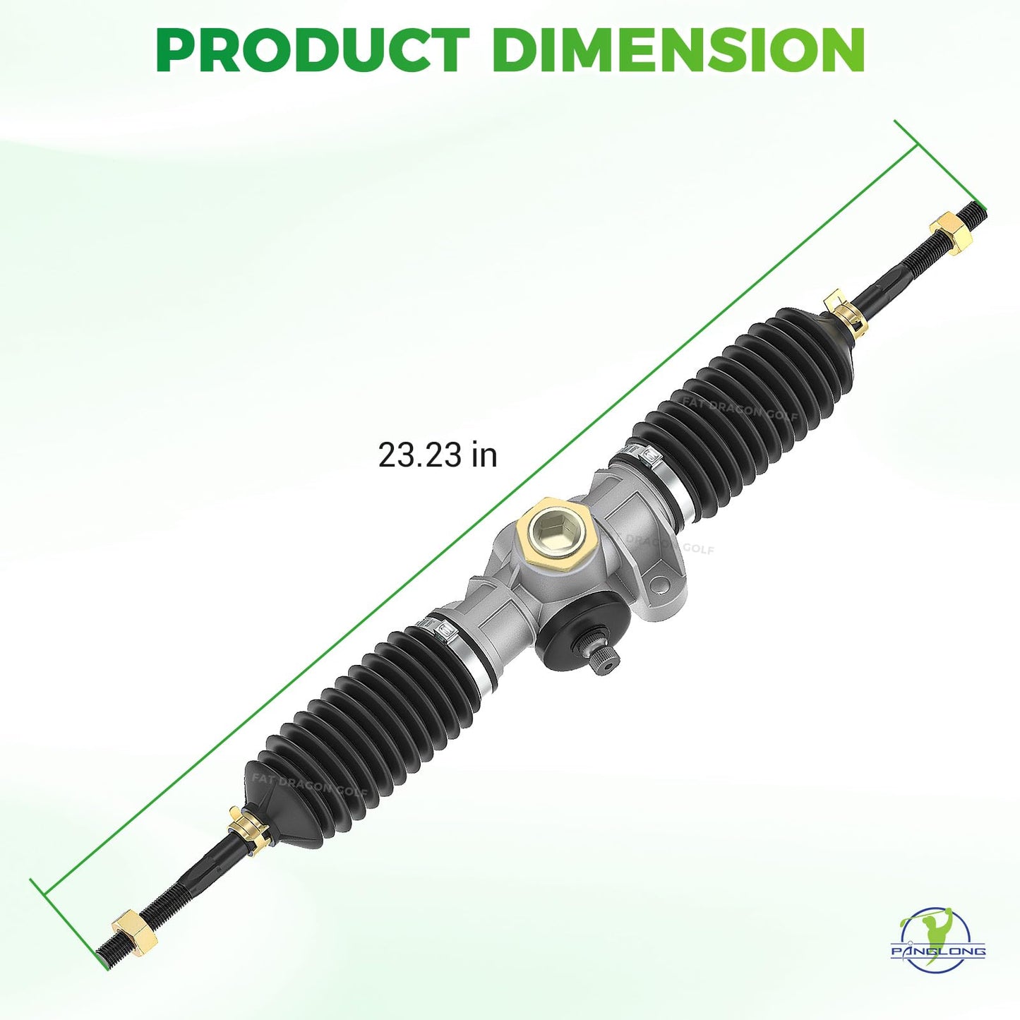 Panglong Club Car Precedent Steering Rack, Club Car Tempo Steering Rack, Golf Cart Steering Gear Box Assembly Suitable for 2004-Up Club Car Precedent and 2018-Up Tempo, OEM 102288601