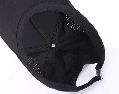 Home Prefer UPF50+ Water Repellent Quick Dry Sun Hat for Men Women Outdoor Sports Running Hat Golf Baseball Cap Black Large