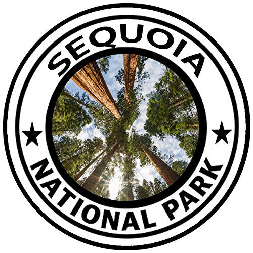 Sequoia National Park Vinyl Decal - 5 Inch Round Giant Forest Sticker