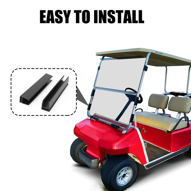TechInovat Tinted Windshield for Club Car DS 1982-2000 Golf Cart Fold Down
