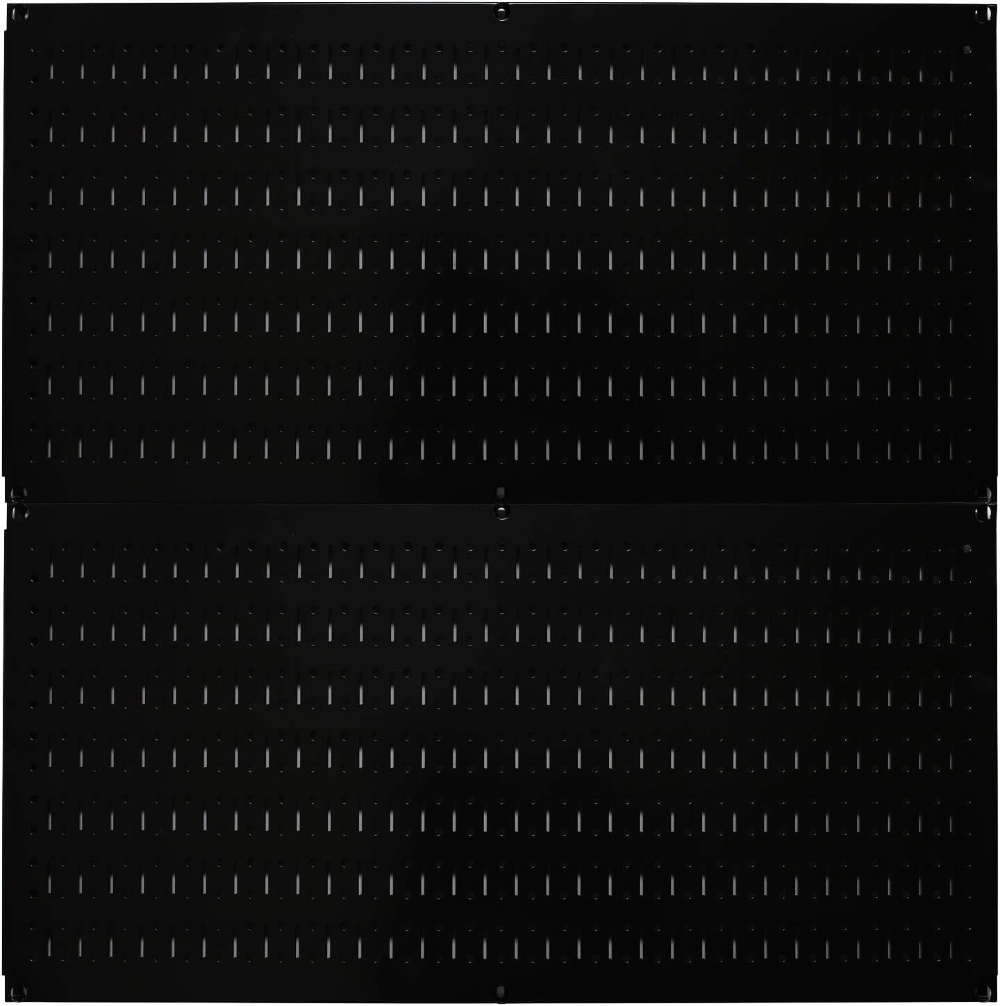 Galvanized Steel Pegboard Rack - 2 Pack 32” x 16” Metallic Tool Storage Panels