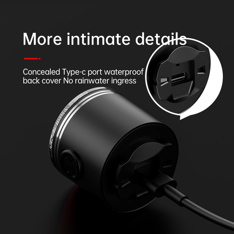 Yinstr Smart Bike Tail Light, Brake Sensing Bicycle Rear Lights, Same Frequency Induction Flicker, 6 Lighting Modes, IPX65 Waterproof, USB-C Rechargeable, Cycling Safety Accessory