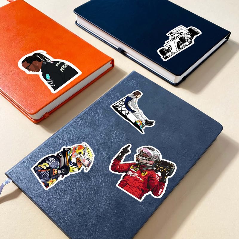 Premium F1 Sticker Pack – 120 Waterproof Racing Decals