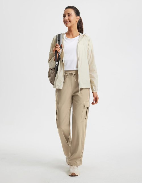 Libin Women's Hiking Pants - Lightweight Quick-Dry Cargo for Casual Work & Travel | Petite/Regular/Tall Sizes