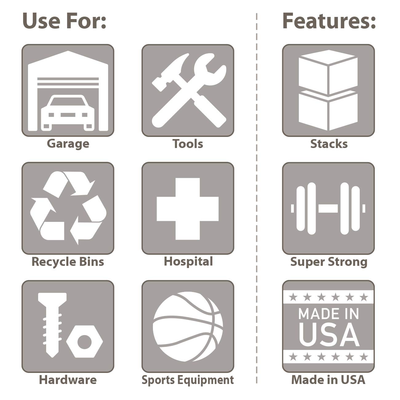 Akro-Mils 30290 Super-Size AkroBins Plastic Storage Bins, Space-Saving Stackable Bins for Garage, Classroom, Warehouse Organization, 30-Inch L x 18-Inch W x 12-Inch H, Clear, 1-Pack