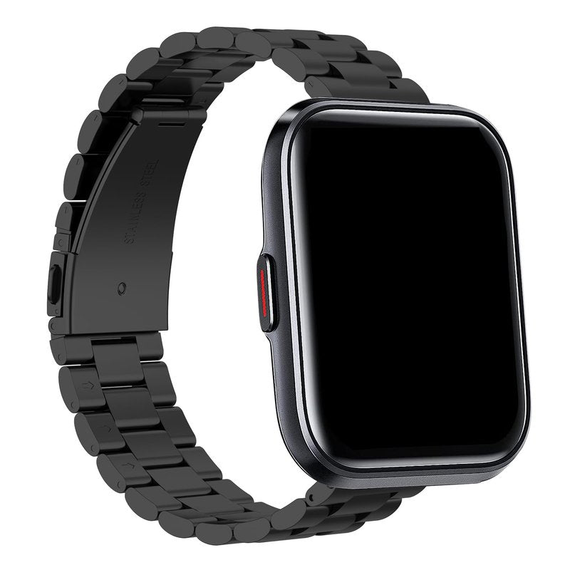 Chofit Compatible with Spade Health Smartwatch 3 Band for Women Men,Metal Stainless Steel Wristband Replacecment Bracelet for Spade Health Smartwatch 3 Strap (Black)