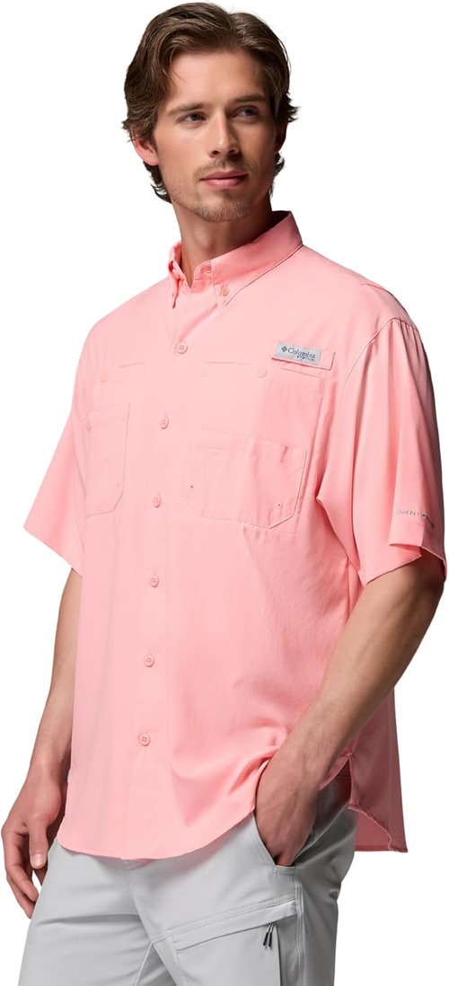 Columbia Men’s PFG Tamiami II Short Sleeve Shirt - Lightweight, Quick-Dry Fabric | Perfect for Fishing and Outdoor Activities