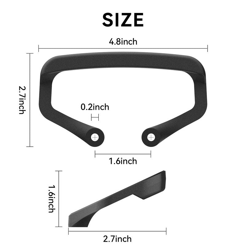Maxfind Skateboard Handle,Ergonomic & Comfortable Grip for Electric Longboards, Easy to Install,Waterproof Aluminum Design(Black)