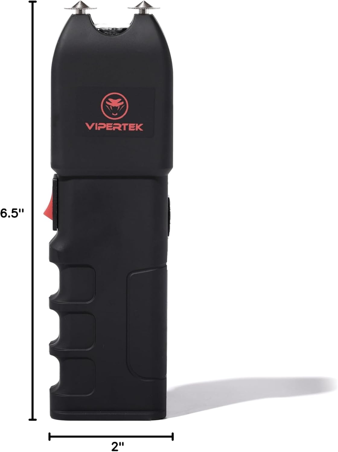VIPERTEK VTS-989 Rechargeable Stun Gun for Self Defense - LED Flashlight Included