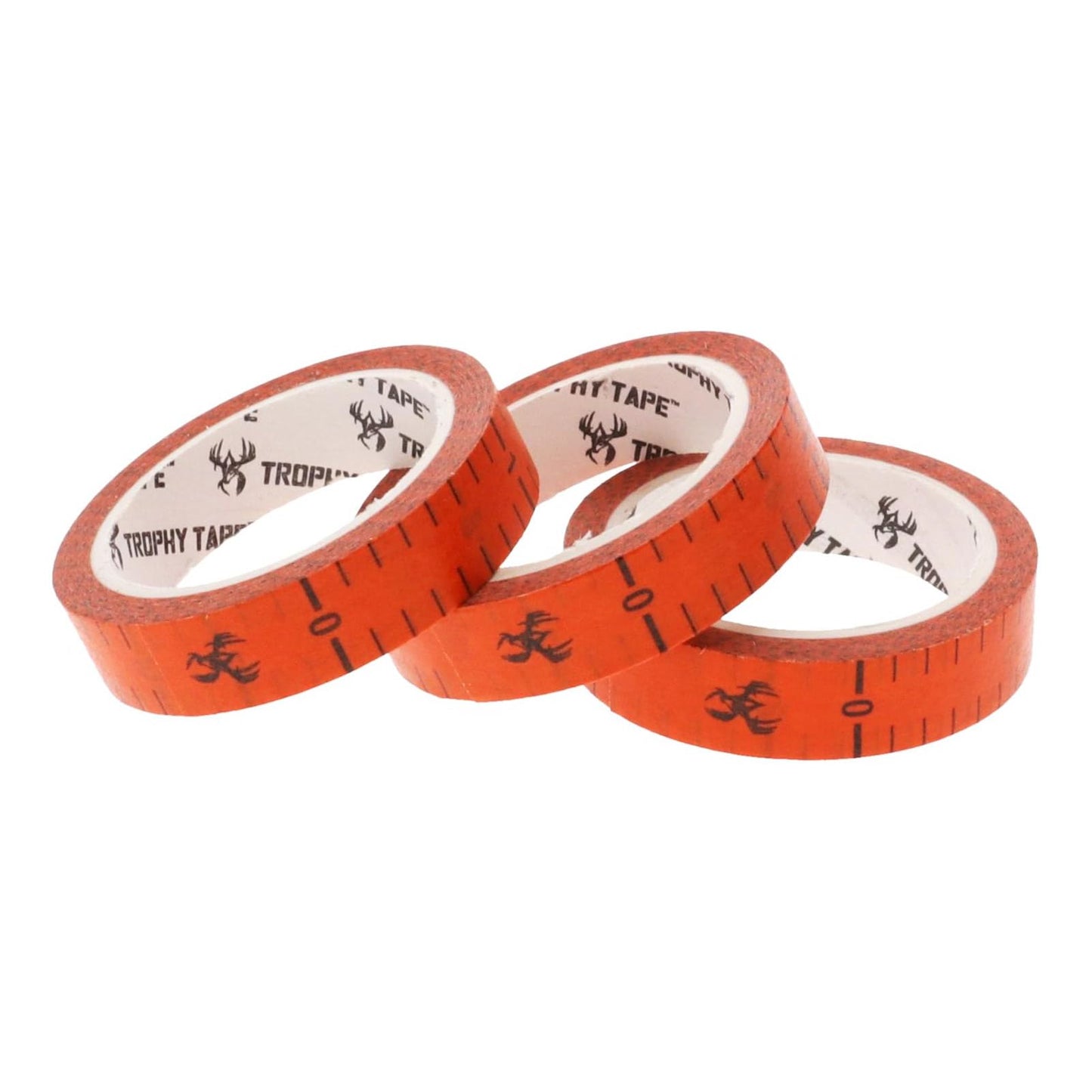 WILDGAME INNOVATIONS Trophy Tape, 3 Roll Pack | Easy-to-Remove Accurate Bright Orange 600in Adhesive Scoring Tape for Measuring Deer Antlers