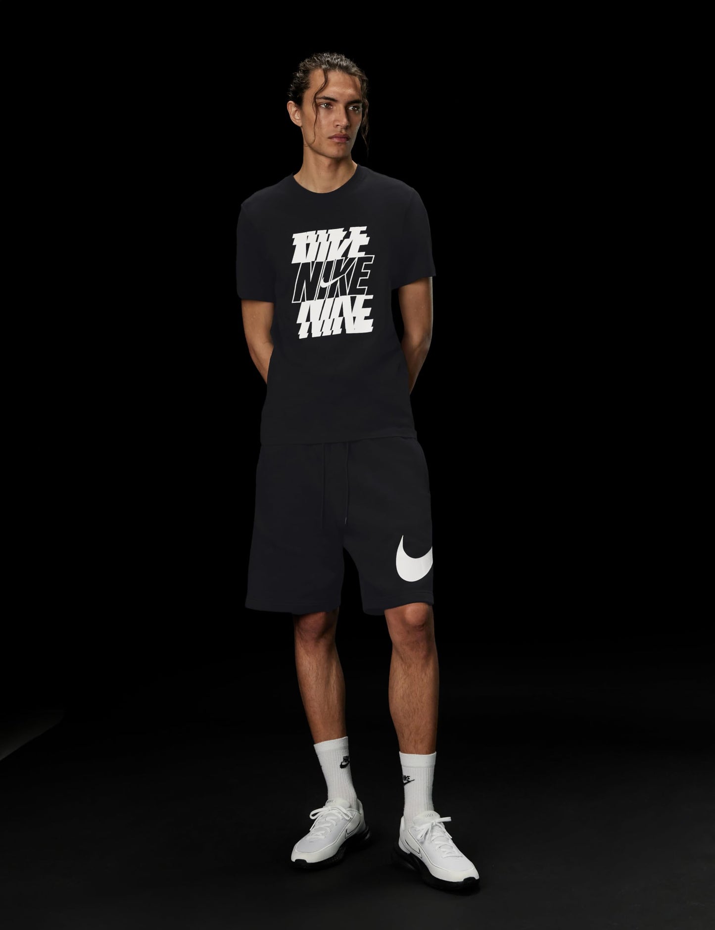 Nike Mens Sportswear Club T-Shirt (Nike Block Stack)
