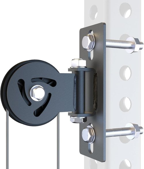 J Bryant Pulley System for Power Rack - Heavy-Duty Cable Pulley Attachment for 5/8" Holes | Fits 2x2, 2x3, 3x3 Racks