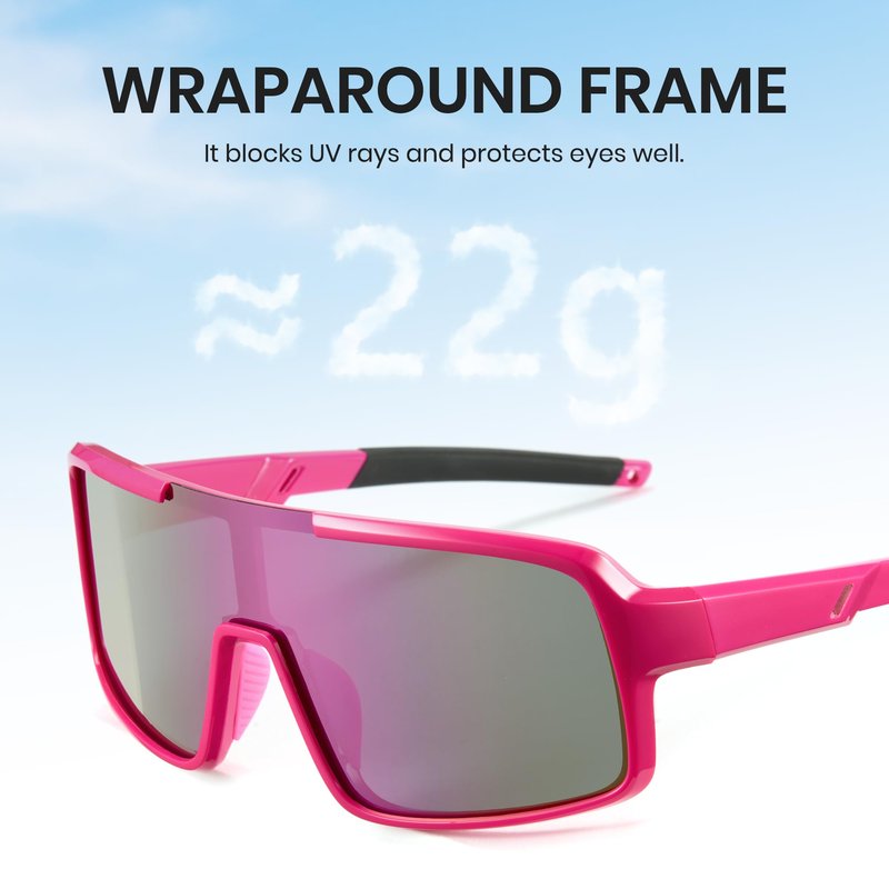 Cyxus Kids Sports Sunglasses Polarized UV400 Protection Youth Baseball Sunglasses for Boys Girls Cycling Softball