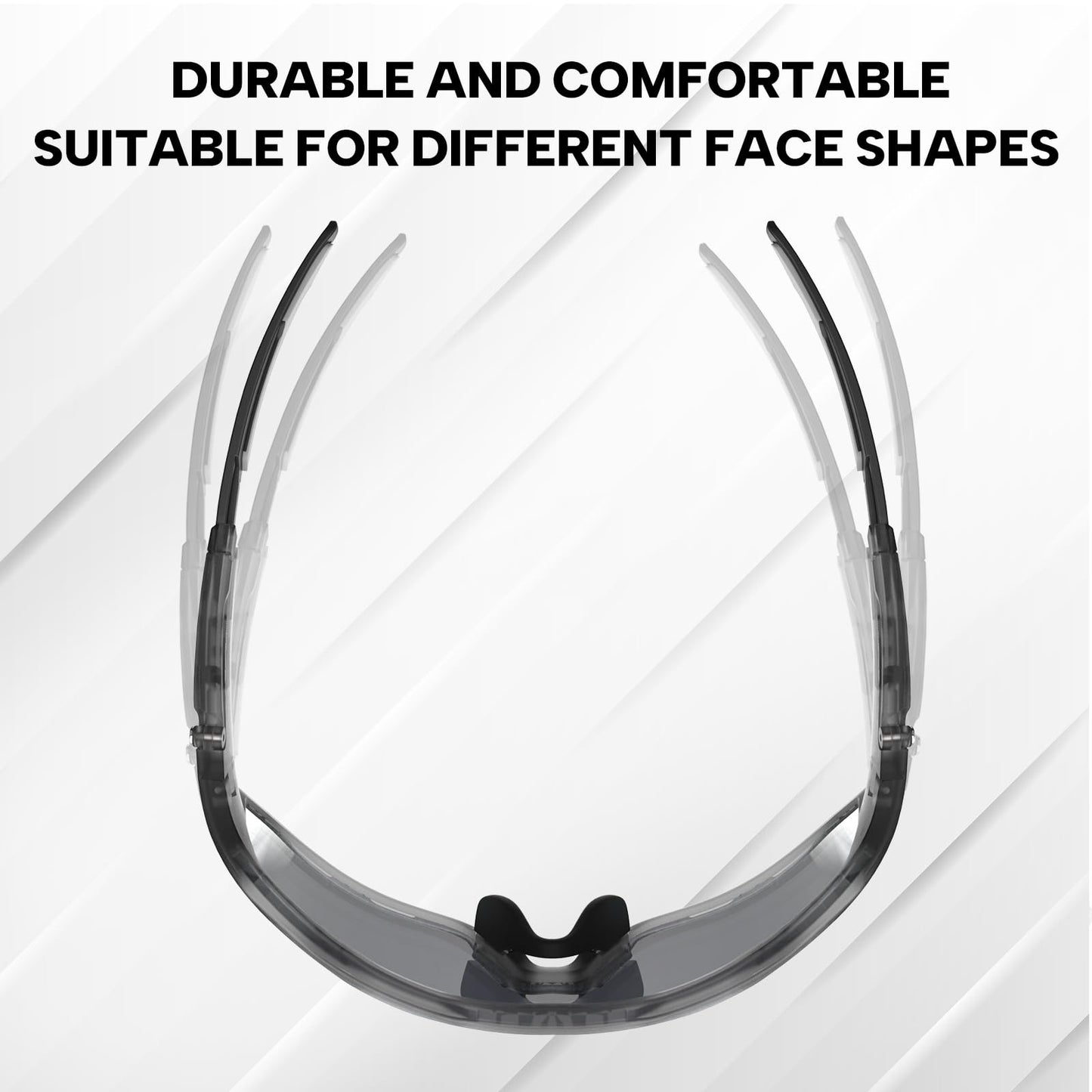 BUCKLOS Polarized Cycling Running Sunglasses for Men Women UV400 Protection,TR90 Sun Glasses for Bike Baseball Sports Safety