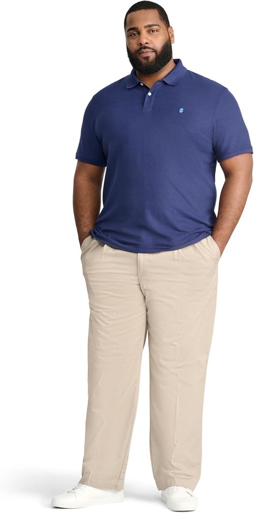 Izod Men's Performance Polo Shirt - Big & Tall Fit for Ultimate Comfort | Short Sleeve