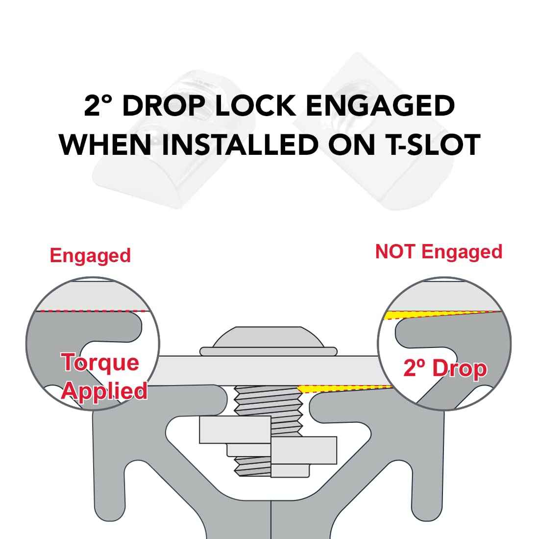 8020, 3923, 10 Series 1/4-20 Steel Roll in T-Nut with Ball Spring - T Slot Accessories for Aluminum Extrusion - 80/20 Hardware Nuts (25)