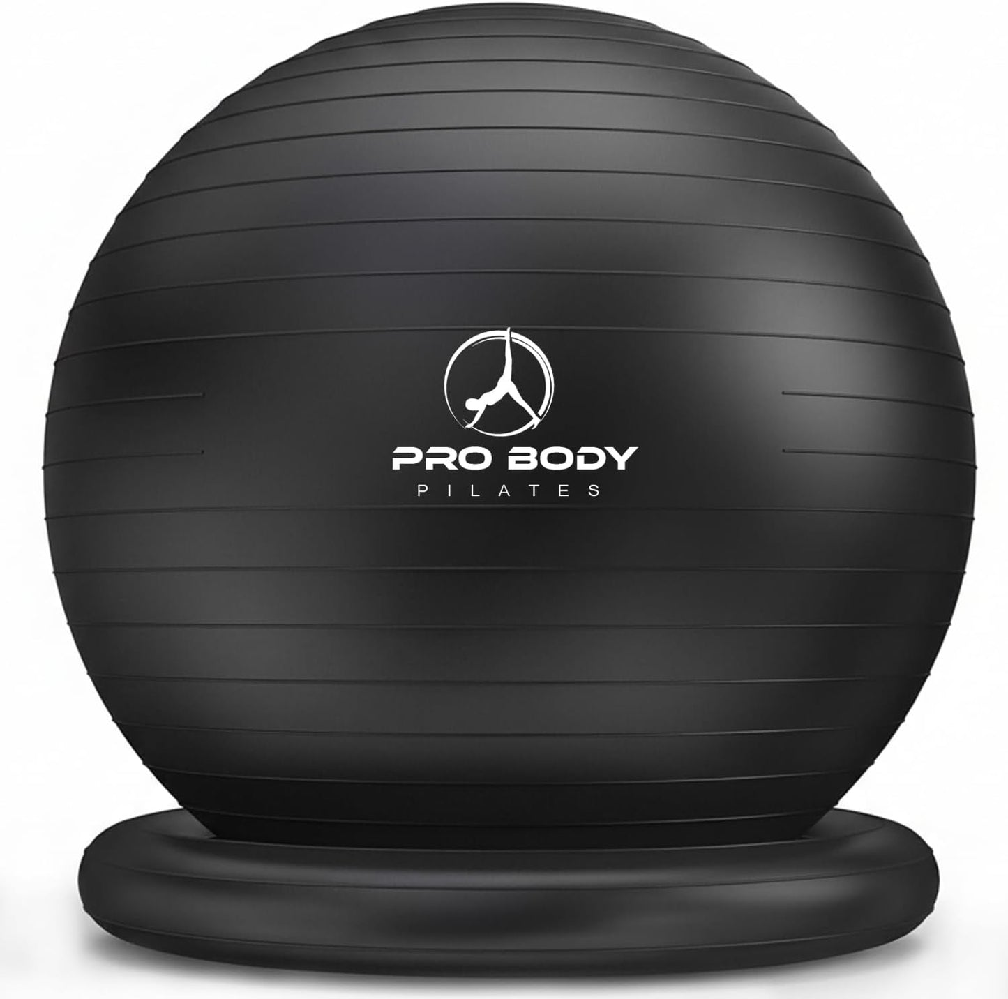 ProBody Pilates Yoga Ball Chair - Exercise Ball with Base for Home Office & Workout | Stability Seat for Back & Abs