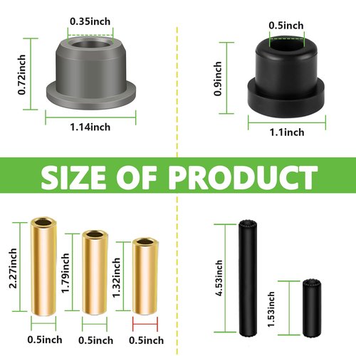 Drive-up Golf Cart Club Car Front Repair Bushing Kit for Club Car Precedent 2004-Up Gas and Electric Golf Carts