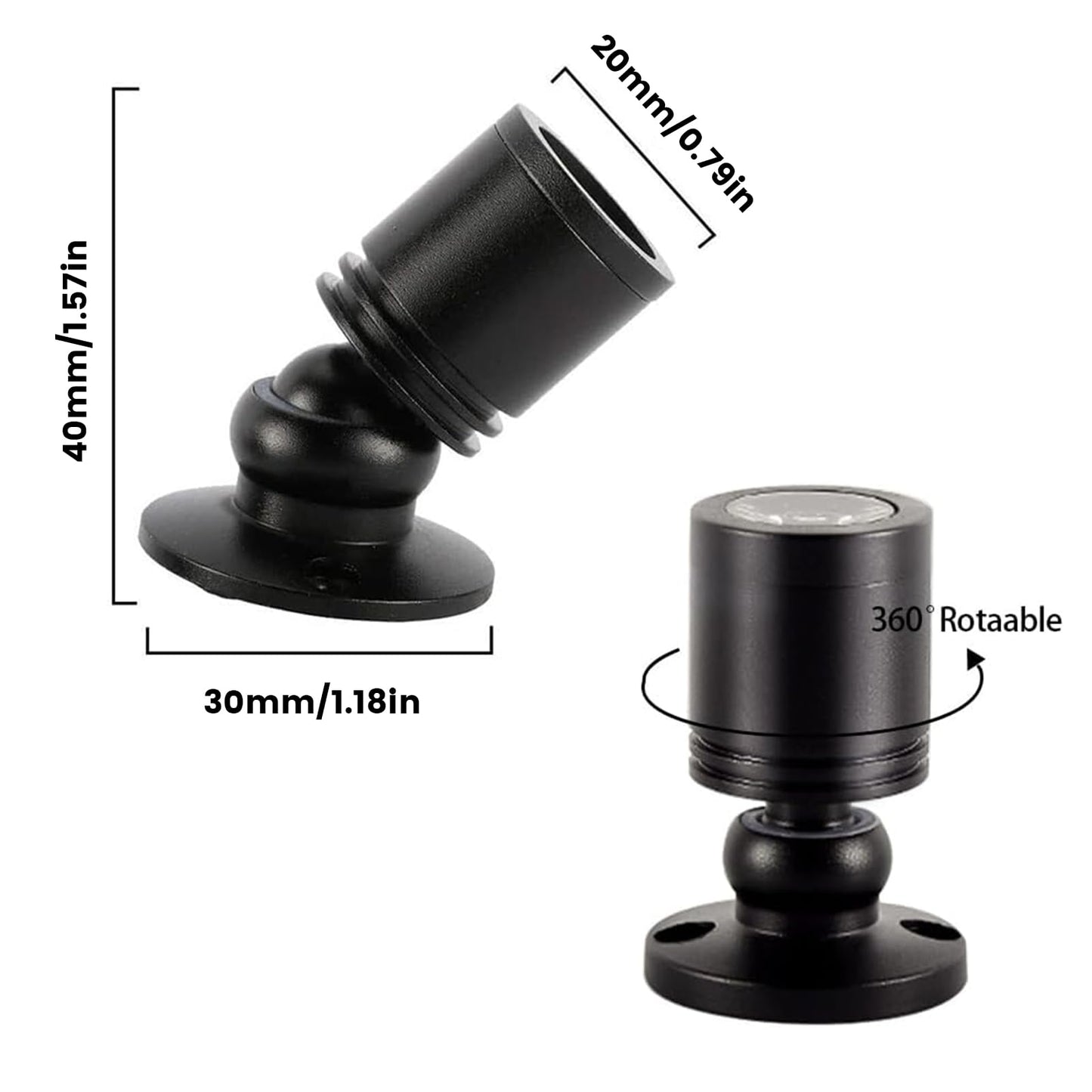 5V Dimmable LED Mini Spot Light with 6.6ft Cable, Jewelry/Indoor Picture/Art/Model Display Lights, USB Powered Spotlight for Jewelry Cabinets, Entryways, Tables Shelves (Warm White 3000K, 1 Pack)