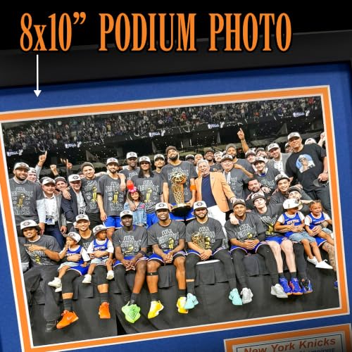 Knicks Basketball 2025-2026 Champions Framed Picture Collage - Podium 12"x15"