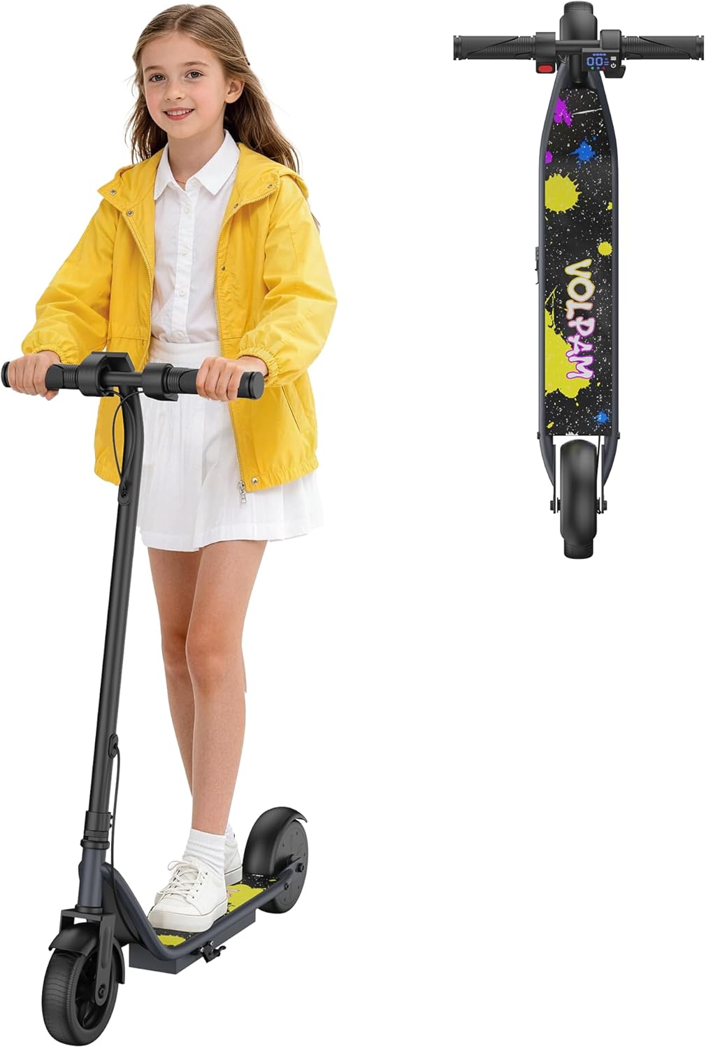VOLPAM Electric Scooter - Dual Suspension, 19/22MPH, 500W/800W Motor, Long Range Up to 60 Miles, Max Load 264 lbs