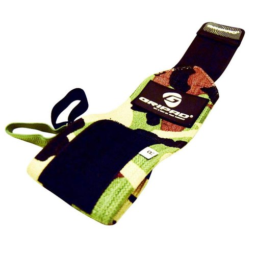 Gripad 12" x 3" Weight Lifting Support Wrist Wraps, Strong Wrist Wraps, 2 Thumb Loops – Great for Weightlifting, Powerlifting, Bodybuilding, Strength & Cross-Training. (Camouflage)