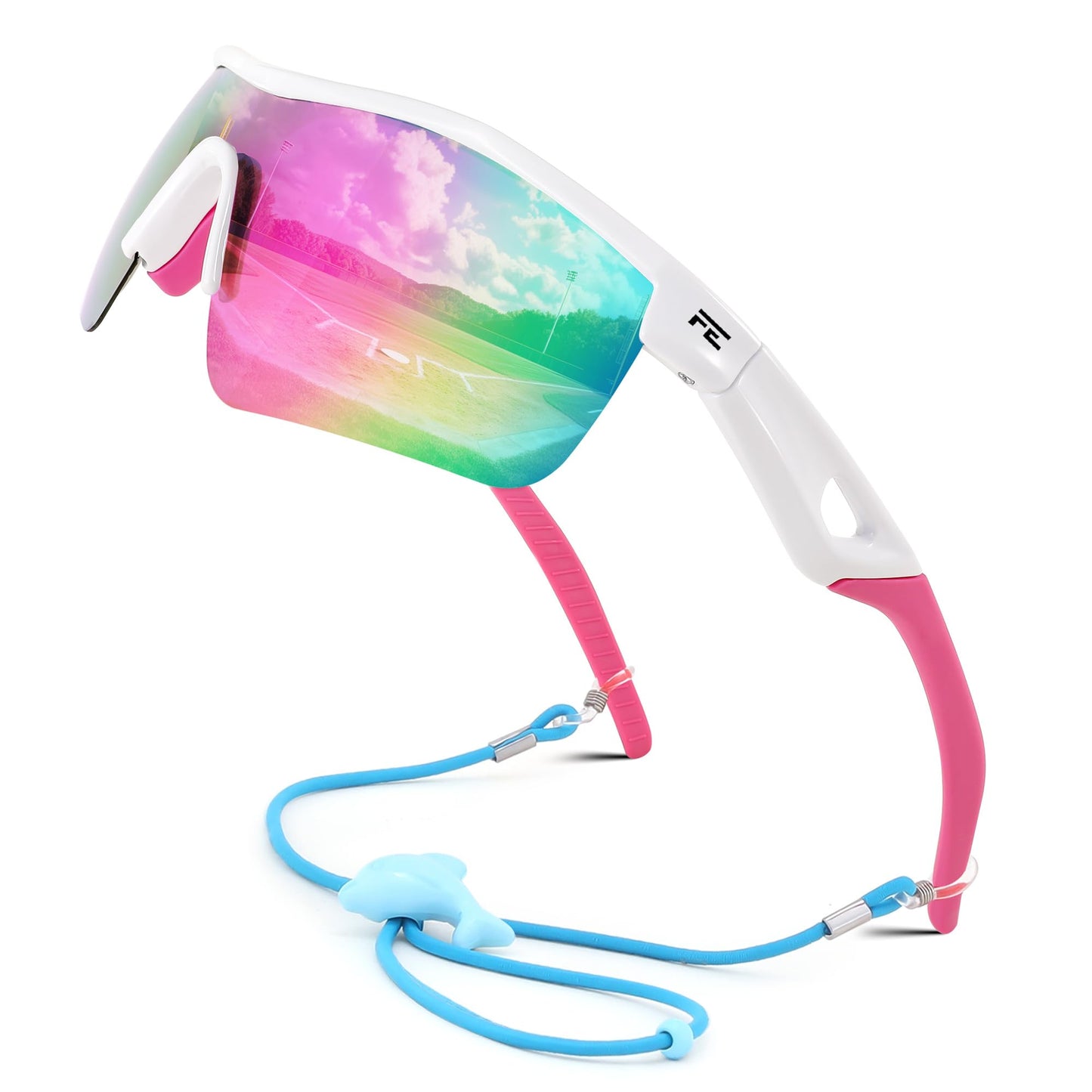 FEISEDY Kids Teens Baseball Polarized Sunglasses Sports TR90 Frame Boys Girls Cycling B2454