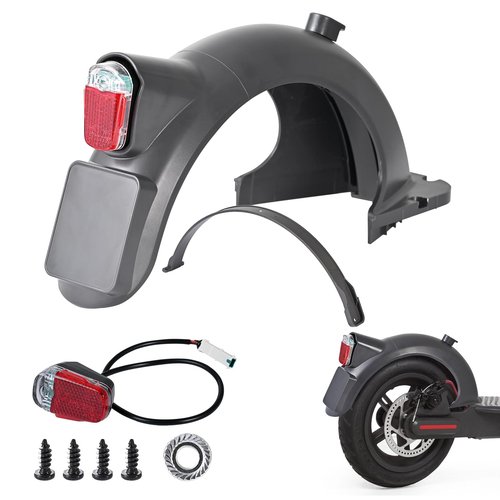 Yungeln Scooter Rear Mudguard with Rear LED Brake Light Rear Compatible with Segway Ninebot Max G30/Max G30 E/G30 LP Electric Scooter