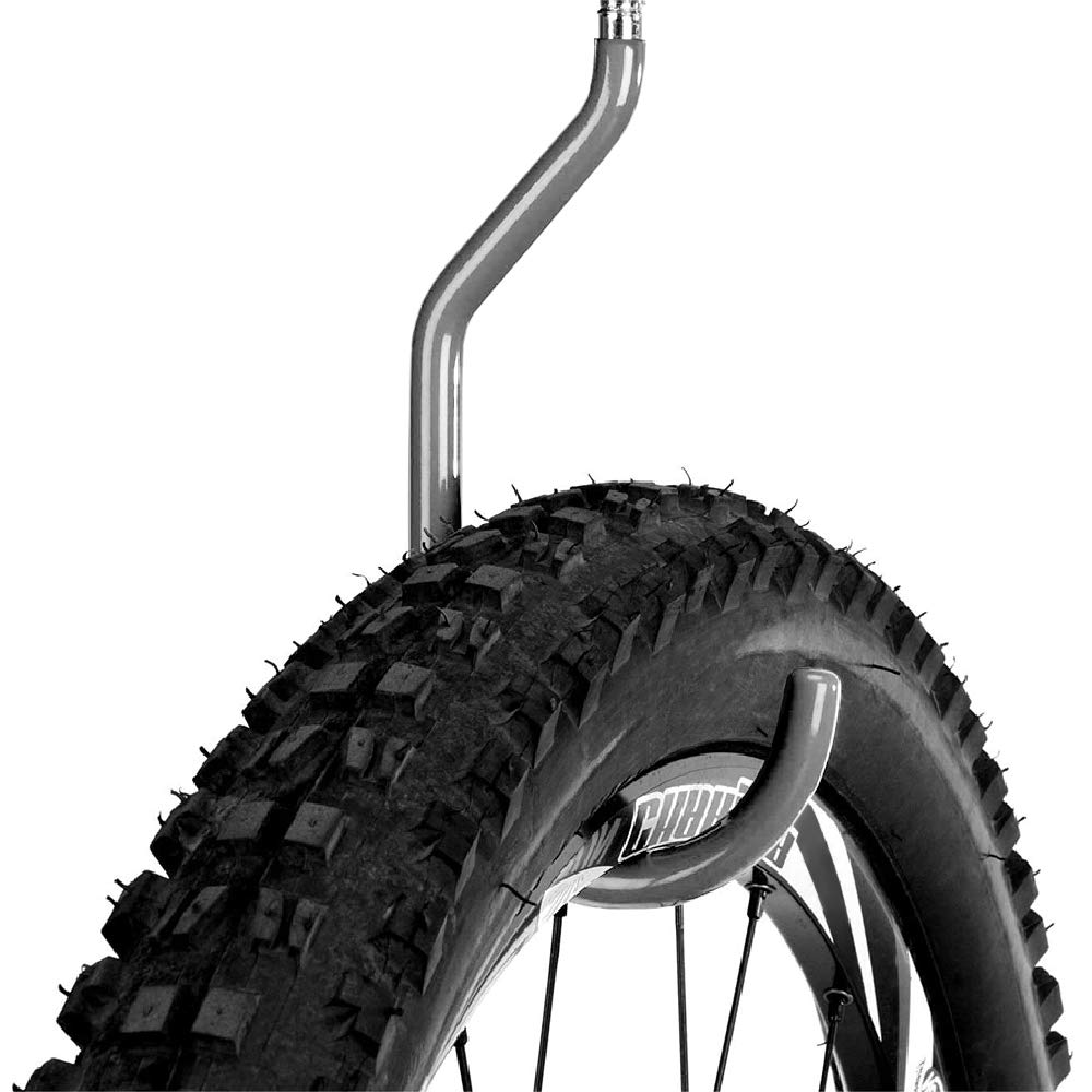 SMARTOLOGY 8 Pack Bike Hanger Storage Hook Rack, Rubber Coated Heavy Duty Large Screw in Ceiling Hooks for Garage Wall and Ceiling Bicycle Storage, Utility Tool Hanger (Black)