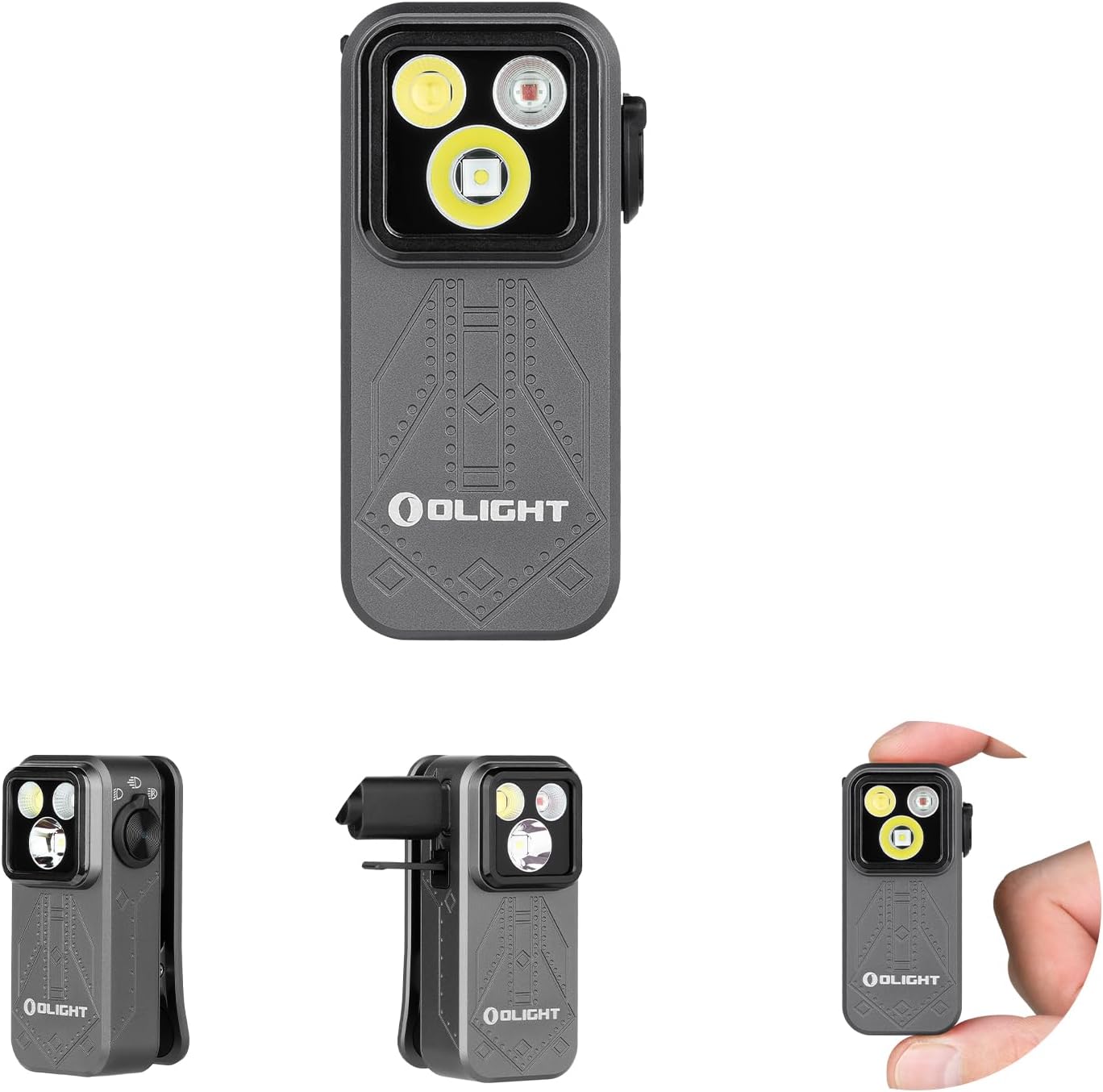 OLIGHT Oclip Pro Rechargeable EDC Flashlight - 500 Lumens, Magnetic Clip-On Light for Outdoor & Indoor Use