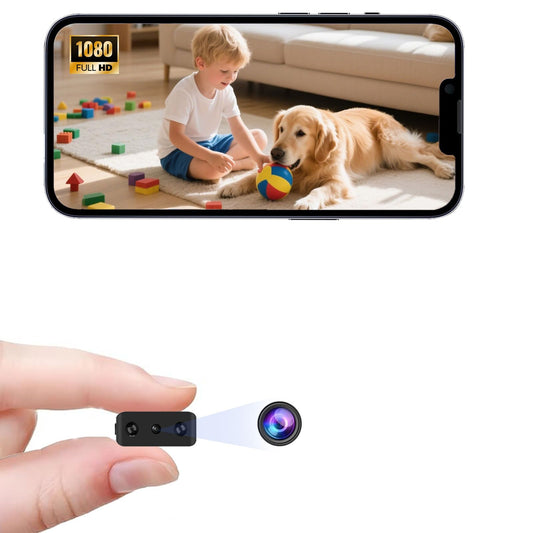 Mini Home WiFi Camera Wireless Security Camera Body Indoor Outdoor Cameras, Small Cam Home 1080P Ultra HD WiFi & SD Cameras, Remote Viewing for Security with APP, Night Vision, Motion Detection