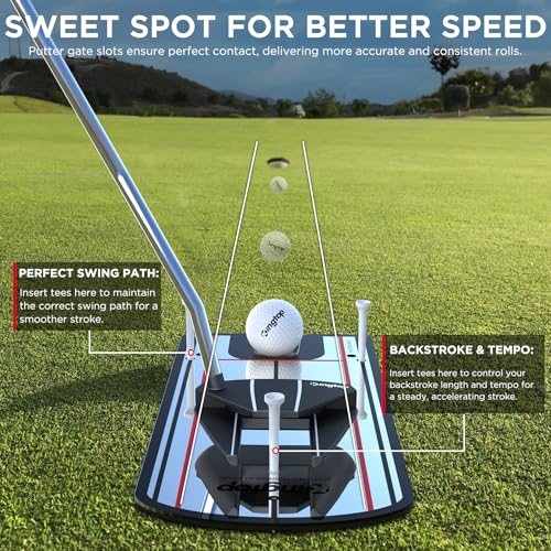 Golf Putting Alignment Mirror - Indoor & Outdoor Stroke Training