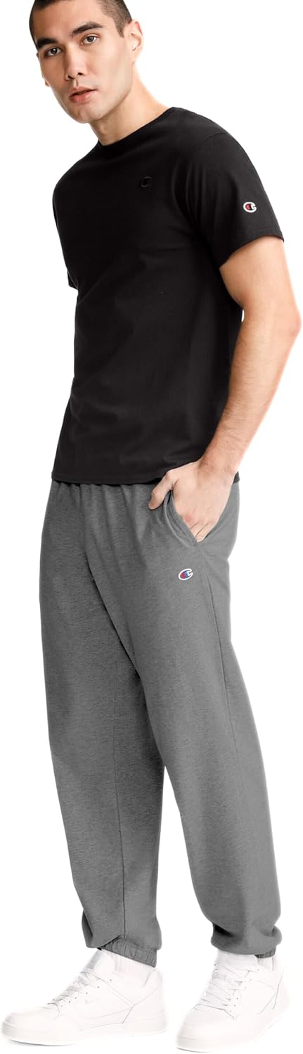 Champion Men's Lounge Pants - Lightweight 100% Cotton with Cinched Bottom | Regular & Big & Tall Sizes