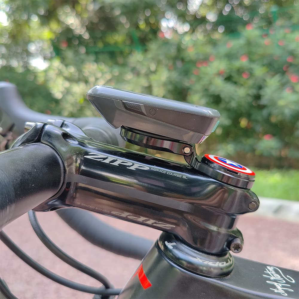 Cestbon Out Front Road Mountian Bike Stem Handlebar Adjustable Mount for Garmin Edge Wahoo Elemnt Bryton Rider Stages Dash Hammerhead Karoo(Red)
