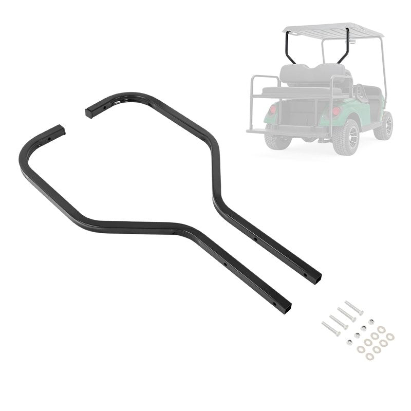 Wutist Rear Roof Strut Compatible with 1996-Up EZGO TXT Golf Cart Black Steel Powder Coated