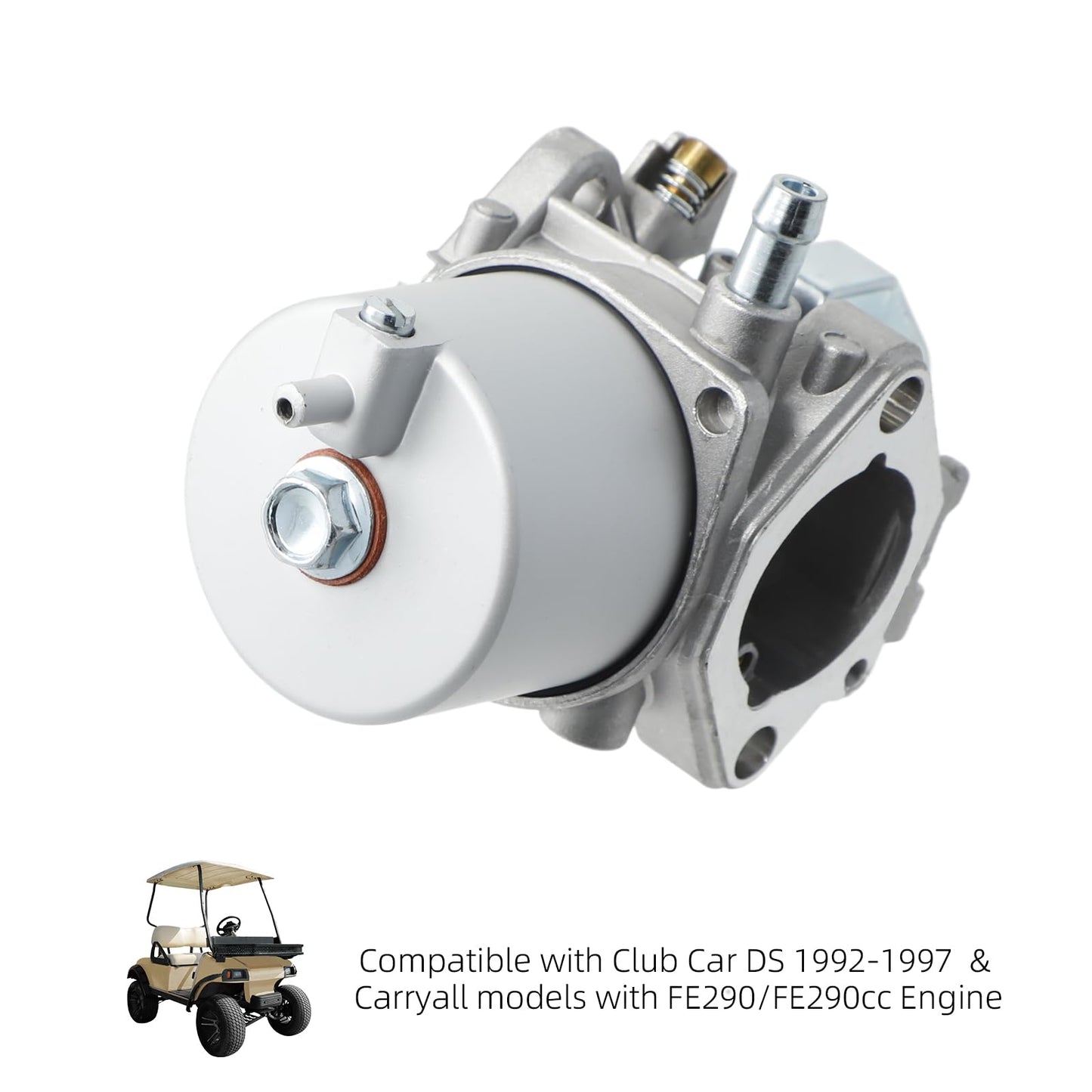 Roykaw Golf Cart Carburetor Kit Compatible with Club Car DS and Carryall with Kawasaki FE290 Engine (1992-1997) Gas Models, OEM# 1016438, 1016439, 1016440, 1016441, 1016478