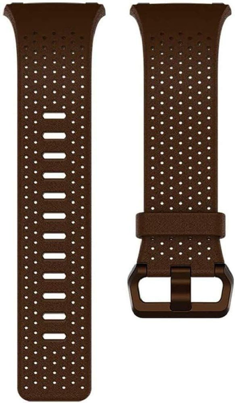Fitbit Ionic Perforated Leather Accessory Band, Cognac, Large